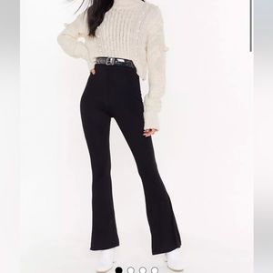 NWT Nasty Gal We Flare You High Waisted Pants